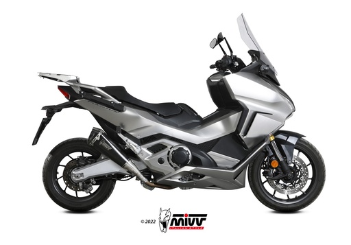 [H.080.LDRB] Mivv Slip-On Delta Race Black Honda Forza 750 2021-24