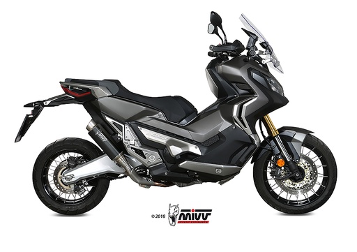 [H.066.LXBP] Mivv Slip-On GP Pro Black Honda X-ADV 750 2017-24