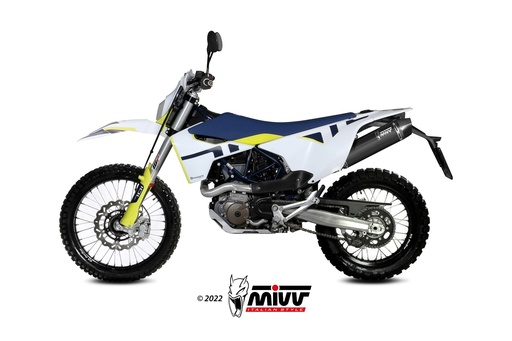 [M.HU.010.LXBC] Mivv Slip-On Oval Black Husqvarna 701 Enduro / SuperMoto 2021-24