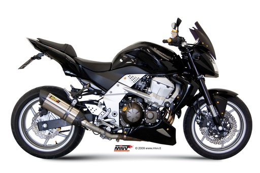 [K.018.L7] Mivv Slip-On Suono St. Steel con tapa carbono Kawasaki Z750 2007-14