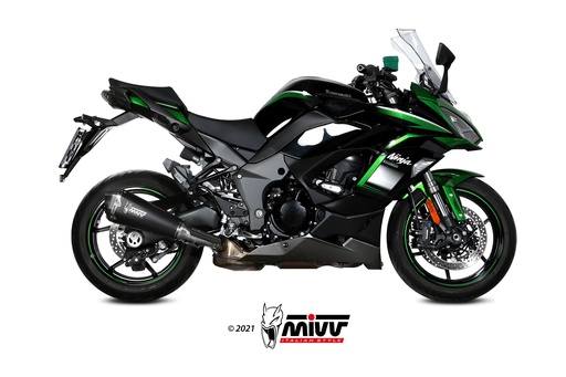 [K.054.LDRB] Mivv Slip-On Delta Race Black Kawasaki Ninja 1000 SX / Tourer 2020-24