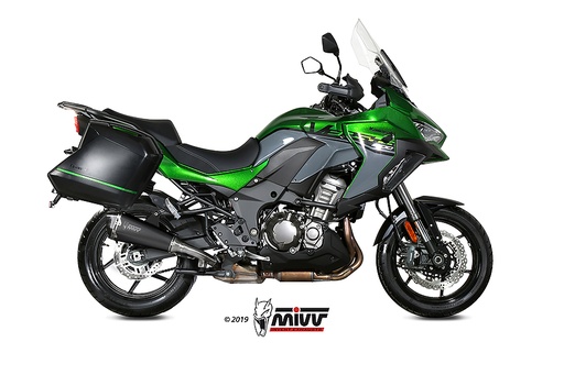 [K.049.LDRB] Mivv Slip-On Delta Race Black Kawasaki Versys 1000 / S / SE 2019-24