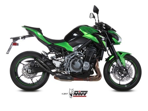[K.045.LDGB] Mivv Slip-On Double Gun Black Kawasaki Z900 2017-19 / Z900 A2 (35 KW / 70 KW) 2017-24