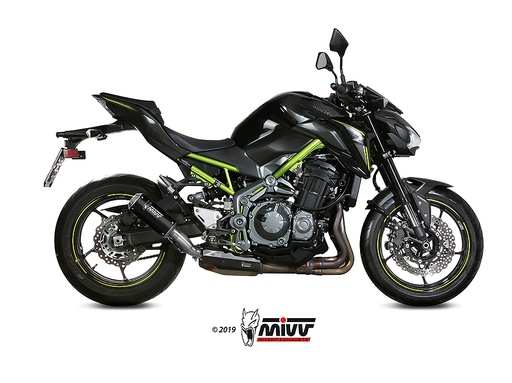 [K.045.LM3B] Mivv Slip-On Mk3 Black Kawasaki Z900 2017-23