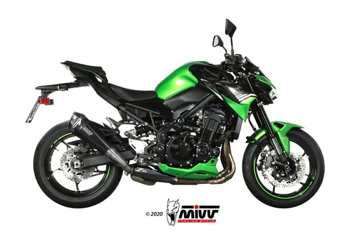 [K.052.LDRB] Mivv Slip-On Delta Race Black Kawasaki Z900 2020-24