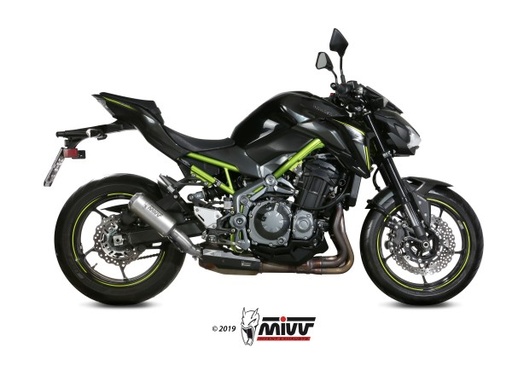 [K.045.LM3X] Mivv Slip-On Mk3 St. Steel Kawasaki Z900 2017-23