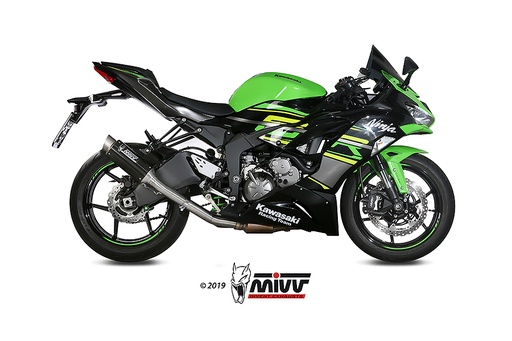 [K.050.C1] Mivv Tubo no kat (compatible con silenciadores Mivv y Originales) Kawasaki ZX-6 R 636 2019-24