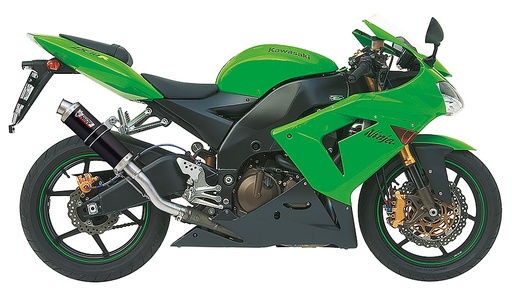 [K.012.LXB] Mivv Slip-On GP black Kawasaki ZX-10 R 2004-05