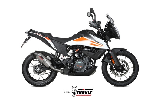 [KT.024.L4C] Mivv Slip-On Oval Titan con tapa carbono KTM 390 Adventure 2020-24