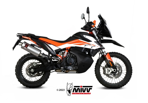 [KT.021.LEKX] Mivv Slip-On Dakar St. Steel KTM 790 Adventure / R 2019-24 / 890 Adventure / R 2020-24