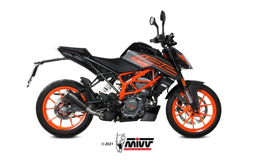[KT.025.LC4B] Mivv Slip-On X-M1 Black KTM 125 Duke 2021-23