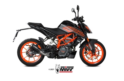 [KT.025.SM3B] Mivv Slip-On Mk3 Black KTM 125 Duke 2021-23