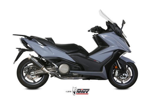 [O.008.LXBP] Mivv Slip-On GP Pro black Kymco AK550 2017-20