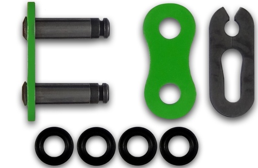 [RK520XSO2CLVE] RK Eslabón 520XSO2/Enganche Clip Rápido en Color Verde