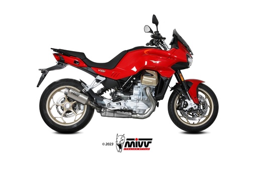 [M.015.L6P] Mivv Slip-On GP Pro Titanium Moto Guzzi V100 Mandello 2022-24