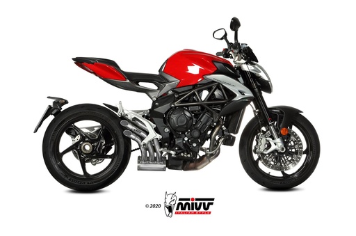 [V.003.LHX] Mivv Slip-On Speed edge St. Steel MV Agusta Brutale 800 RR 2017-24