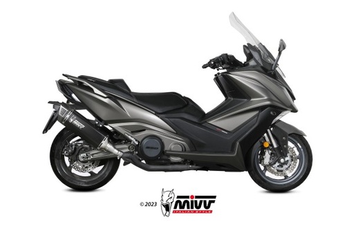 [O.011.LR1XB] Mivv Slip-On SR-1 Black Kymco AK550 2021-24