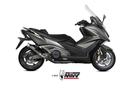[O.011.SXBP] Mivv Slip-On GP Pro Black Kymco AK550 2021-24