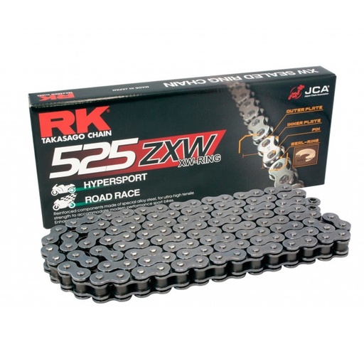 [RK525ZXW128] RK Cadena 525ZXW con 128 Eslabones con Enganche para Remachar