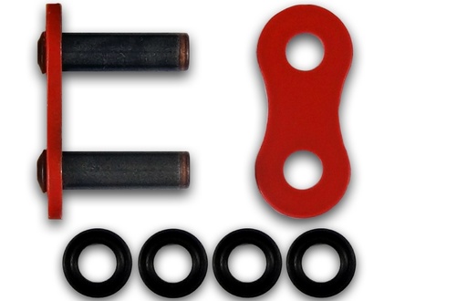 [RK520XSOCLRO] RK Eslabón 520XSO/Enganche Clip Rápido en Color Rojo