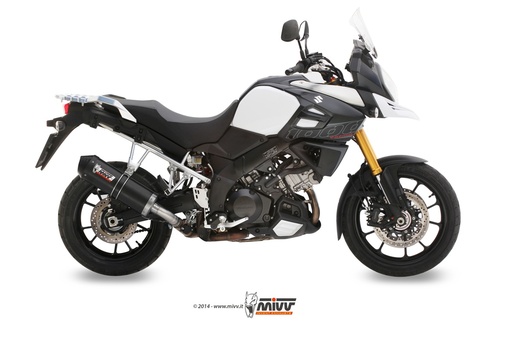 [S.042.LEC] Mivv Slip-On Oval carbono con tapa carbono Suzuki DL V-Strom 1000/XT 14-20 / V-Strom 1050/XT 20-24
