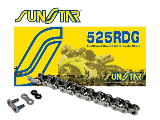 [SS525RDG114] Sunstar Cadena 525RDG con 114 Eslabones Enganche para Remachar