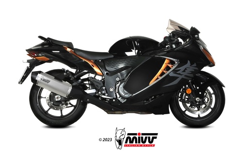 [S.060.LRT] Mivv 2 Slip-On Speed edge Titanium Suzuki GSX-R 1300 Hayabusa 2021-24