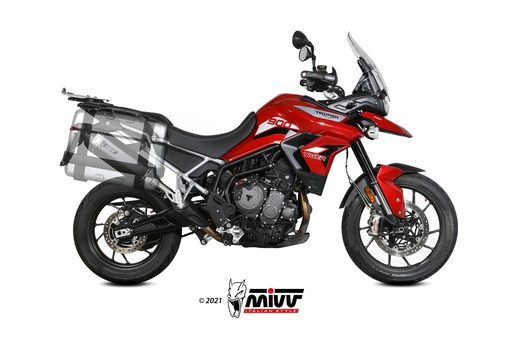 [T.018.LRB] Mivv Slip-On Speed edge Black Triumph Tiger 900 / GT / Pro / Rally 2021-23