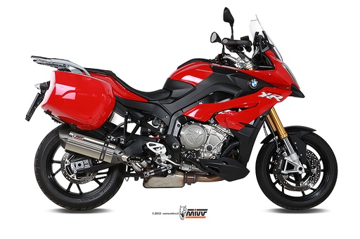 [B.025.L7] Mivv Slip-On Suono St. Steel con tapa carbono BMW S 1000 XR 2015-19