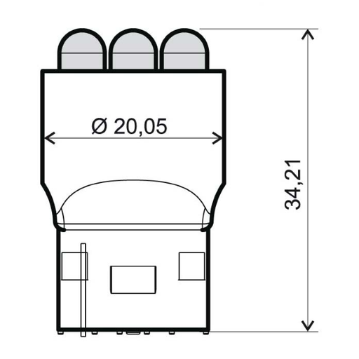 [R246510531] Lámpara RMS 12V T20 - naranja
