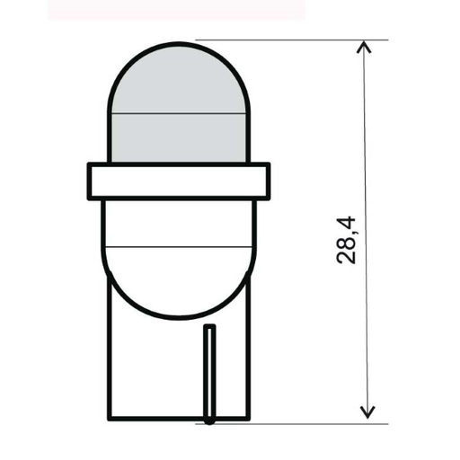 [R246510560] Lámpara Led RMS 12V T10 w2,1X9,5d - azul