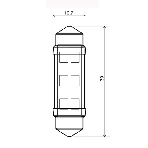 [R246510595] Par Led RMS 12V Sv8.5 6 - Blanca