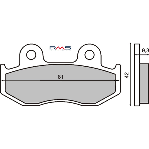 [R225100270] Pastillas de freno orgánicas Honda Sh 125-150cc
