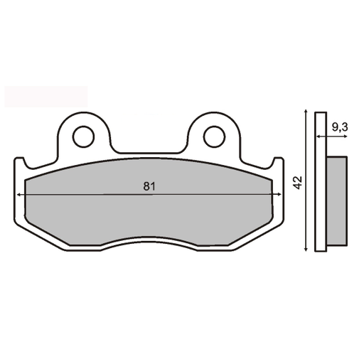 [R225100273] Pastillas de freno sinterizadas Honda Sh 125-150cc
