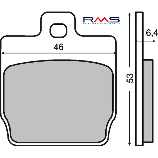 [R225100280] Pastillas de freno orgánicas Yamaha Aerox 50cc
