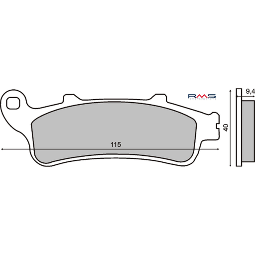 [R225100340] Pastillas de freno orgánicas Honda Pantheon 125cc / Foresight 250cc