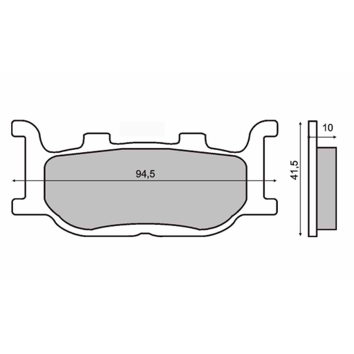 [R225100413] Pastillas de freno Sinterizadas Yamaha TDR 125cc