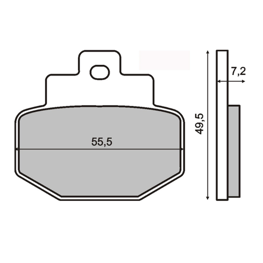 [R225100453] Pastillas de freno Sinterizadas Gilera Runner 125