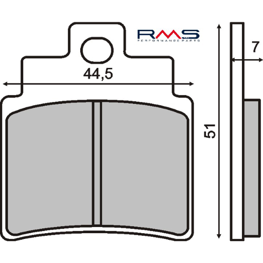 [R225100500] Pastillas de freno orgánicas Kymco Gran Dink 250cc