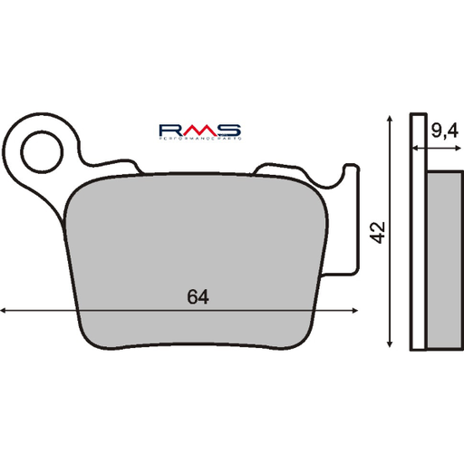 [R225100750] Pastillas de freno orgánicas Husqvarna CR 125-250cc