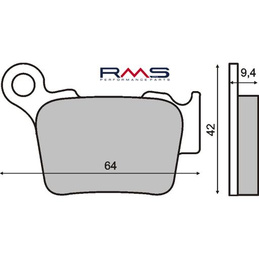 [R225100753] Pastillas de freno sinterizadas RMS Husqvarna WR 125-250cc