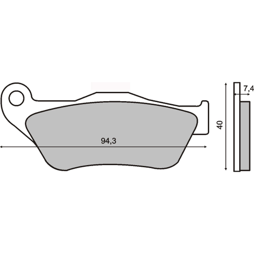 [R225100773] Pastillas de freno Sinterizadas Yamaha X-Max 125cc