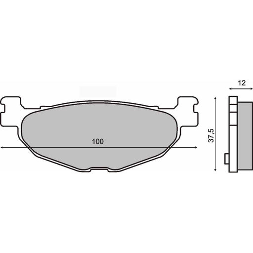 [R225100803] Pastillas de freno sinterizadas Yamaha Majesty 400cc / T-max 500cc