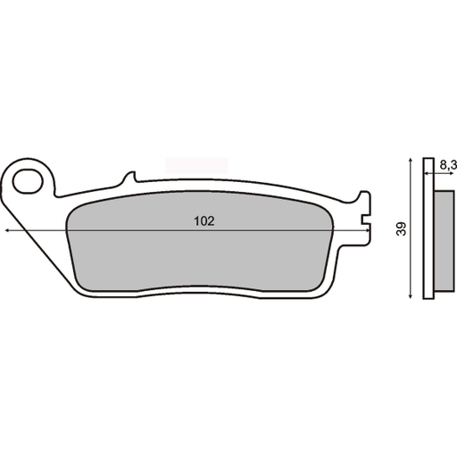 [R225100873] Pastillas de freno sinterizadas Honda CBR 250R