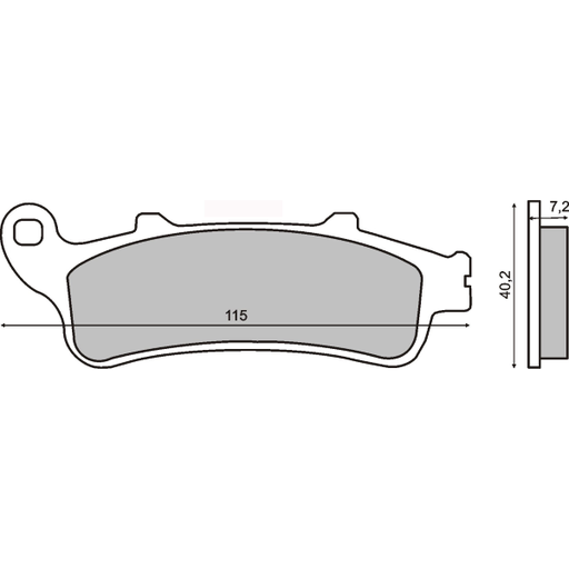 [R225100973] Pastillas de freno sinterizadas Peugeot Looxor 125cc