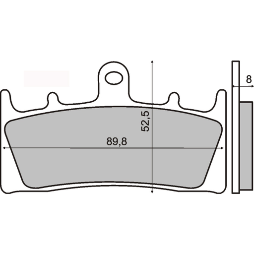 [R225101170] Pastillas de freno orgánicas Suzuki Gsx 1400