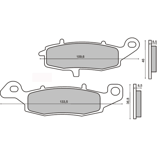 [R225101253] Pastillas de freno sinterizadas Suzuki Gs 500cc