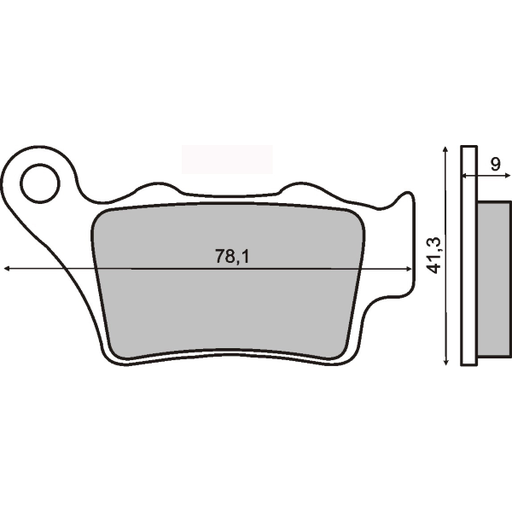 [R225101330] Pastillas de freno orgánicas Honda CB 500S