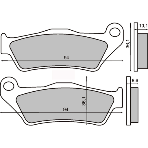 [R225101380] Pastillas de freno orgánicas Bmw 850-1200cc