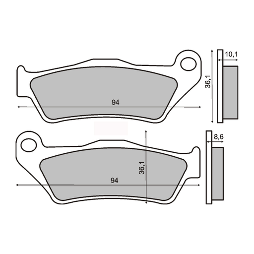 [R225101383] Pastillas de freno Sinterizadas Bmw R850C